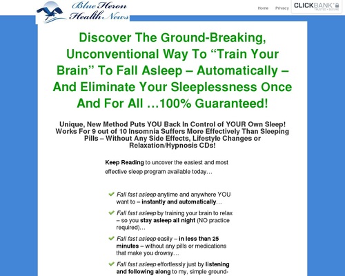 The Insomnia Program cb | Blue Heron Health News The Insomnia Program cb | Blue Heron Health News