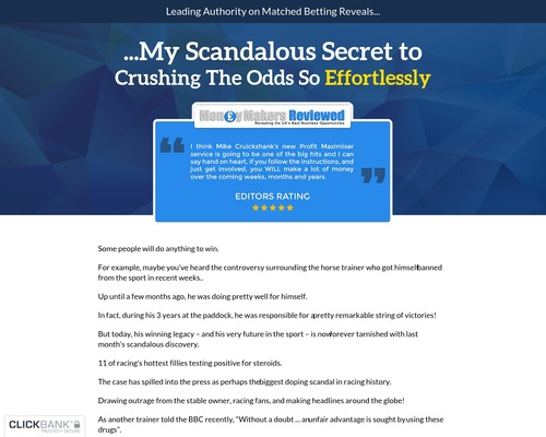 Profit Maximiser Matched Betting System Profit Maximiser Matched Betting System