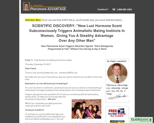 Dr. Amend’s New Pheromone Formula for men and women oxytocin called Sensual Soulmate Dr. Amend’s New Pheromone Formula for men and women oxytocin called Sensual Soulmate