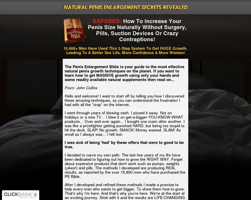 Natural Penis Enlargement | The PE Bible Natural Penis Enlargement | The PE Bible