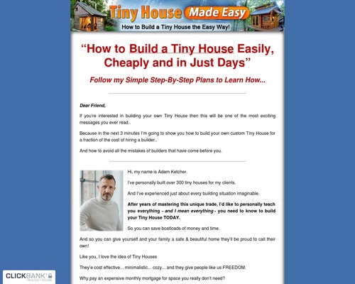 Tiny House Made Easy ~ 12.4% Conv ~ 0 First Sale Bonus Tiny House Made Easy ~ 12.4% Conv ~ 0 First Sale Bonus